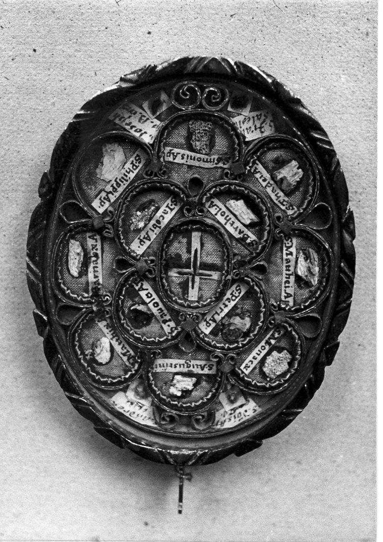 reliquiario a capsula - a medaglione, opera isolata - bottega lombarda (sec. XIX)