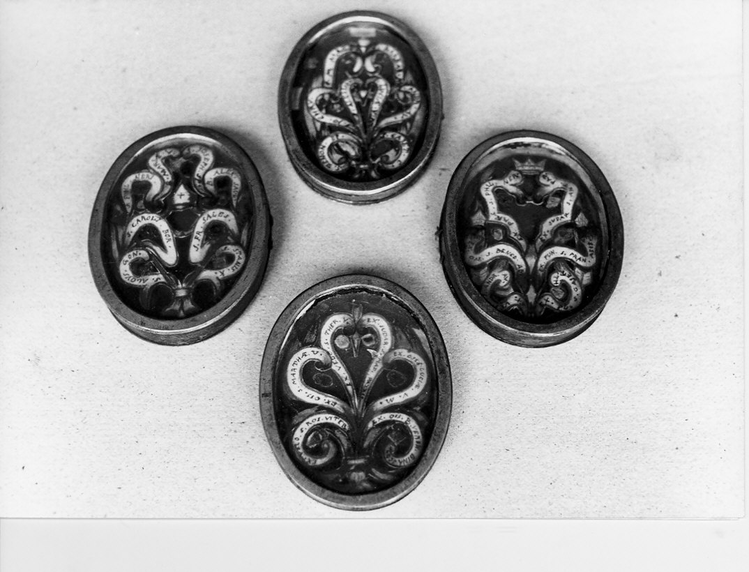 reliquiario a capsula, serie - bottega lombarda (secc. XVIII/ XIX)