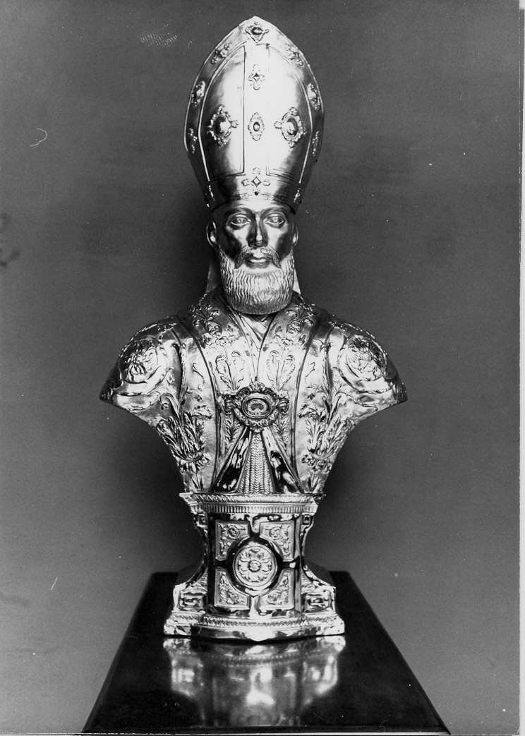 reliquiario - a busto, serie - bottega lombarda (inizio sec. XIX)