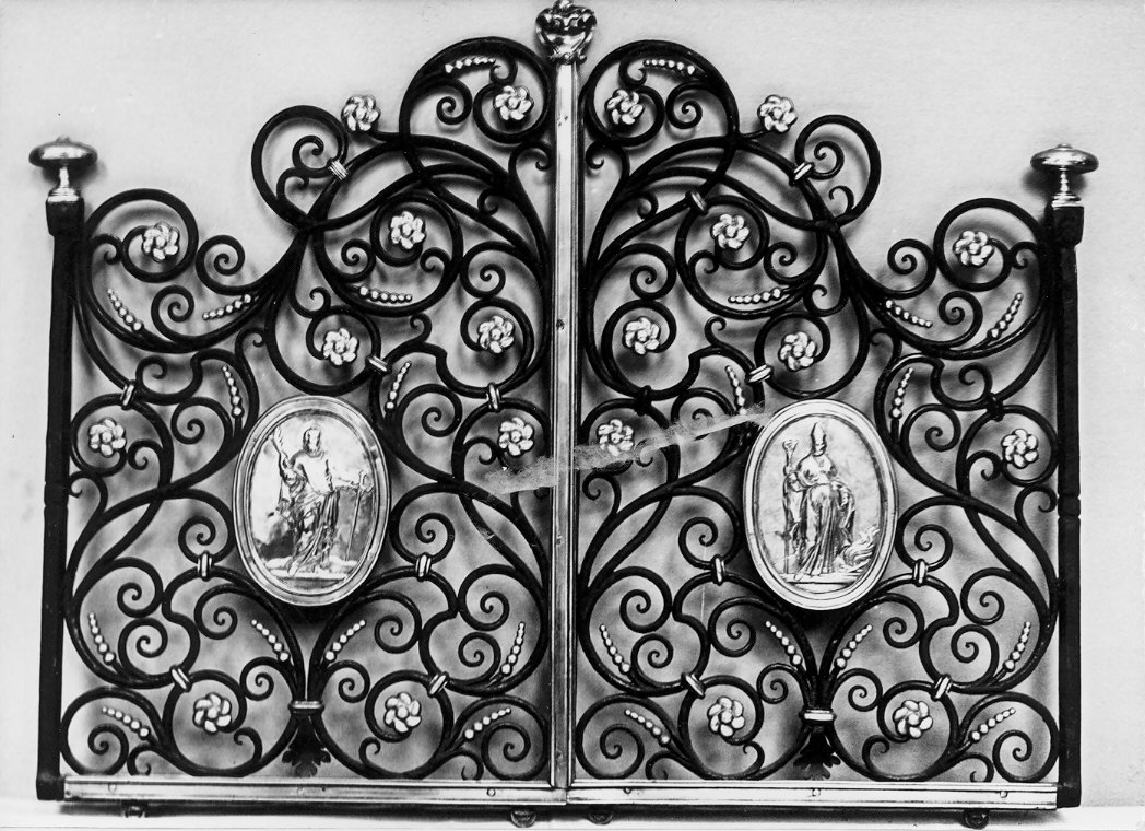 cancello di balaustrata, coppia - bottega lombarda (sec. XVII)