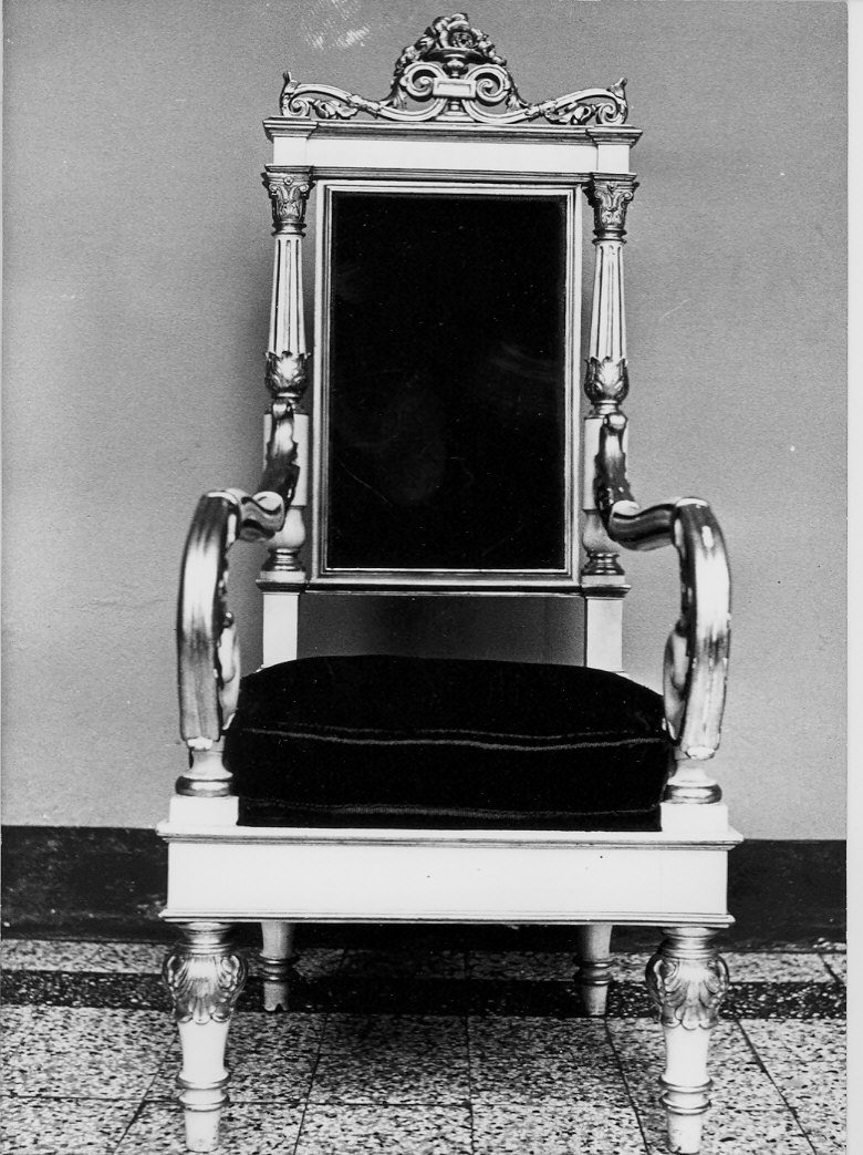 poltrona - da cerimonia, opera isolata - bottega lombarda (sec. XIX)