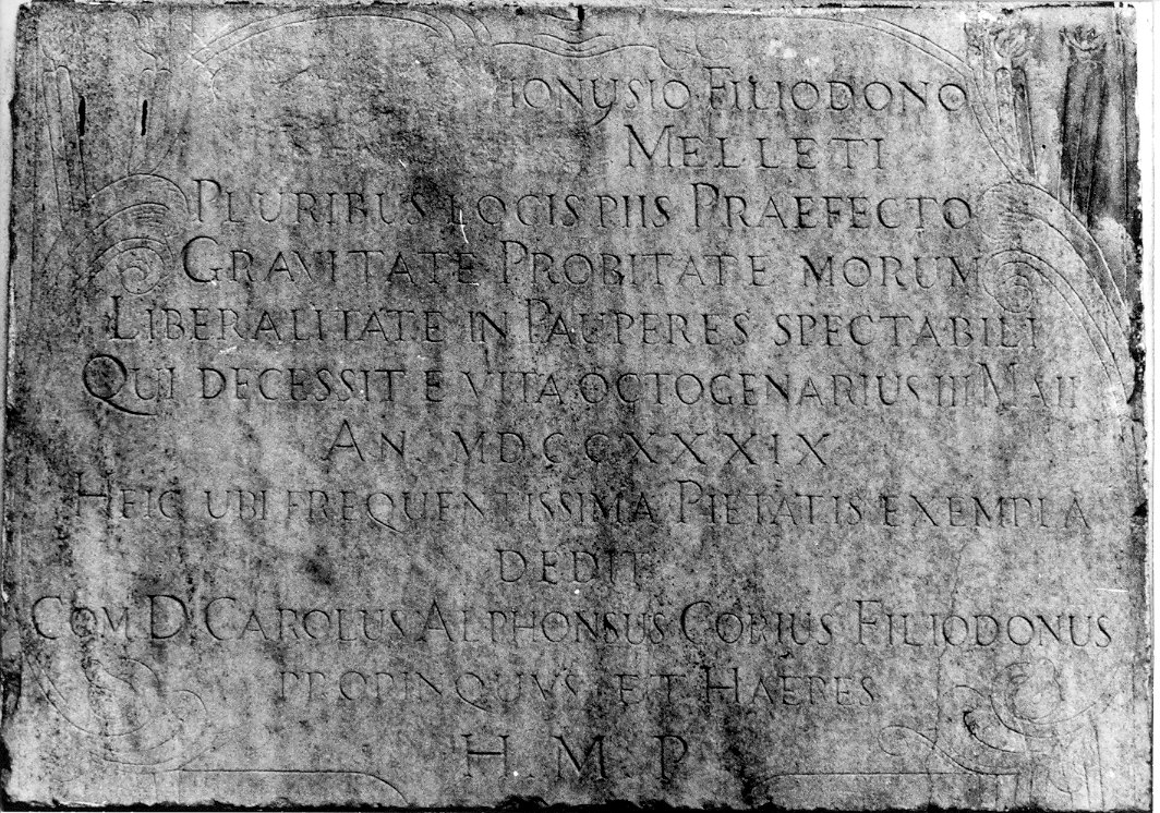 lapide, opera isolata - bottega lombarda (sec. XVIII)