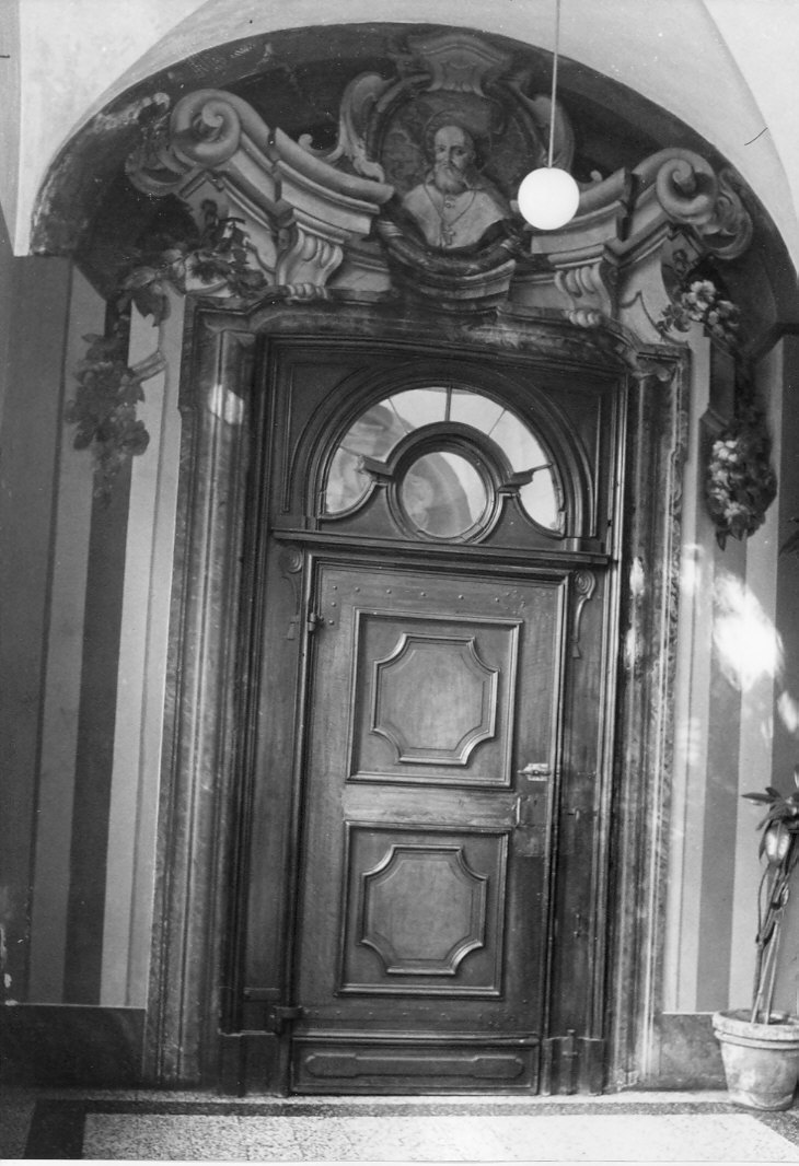 porta - ad un battente, opera isolata - bottega lombarda (sec. XIX)