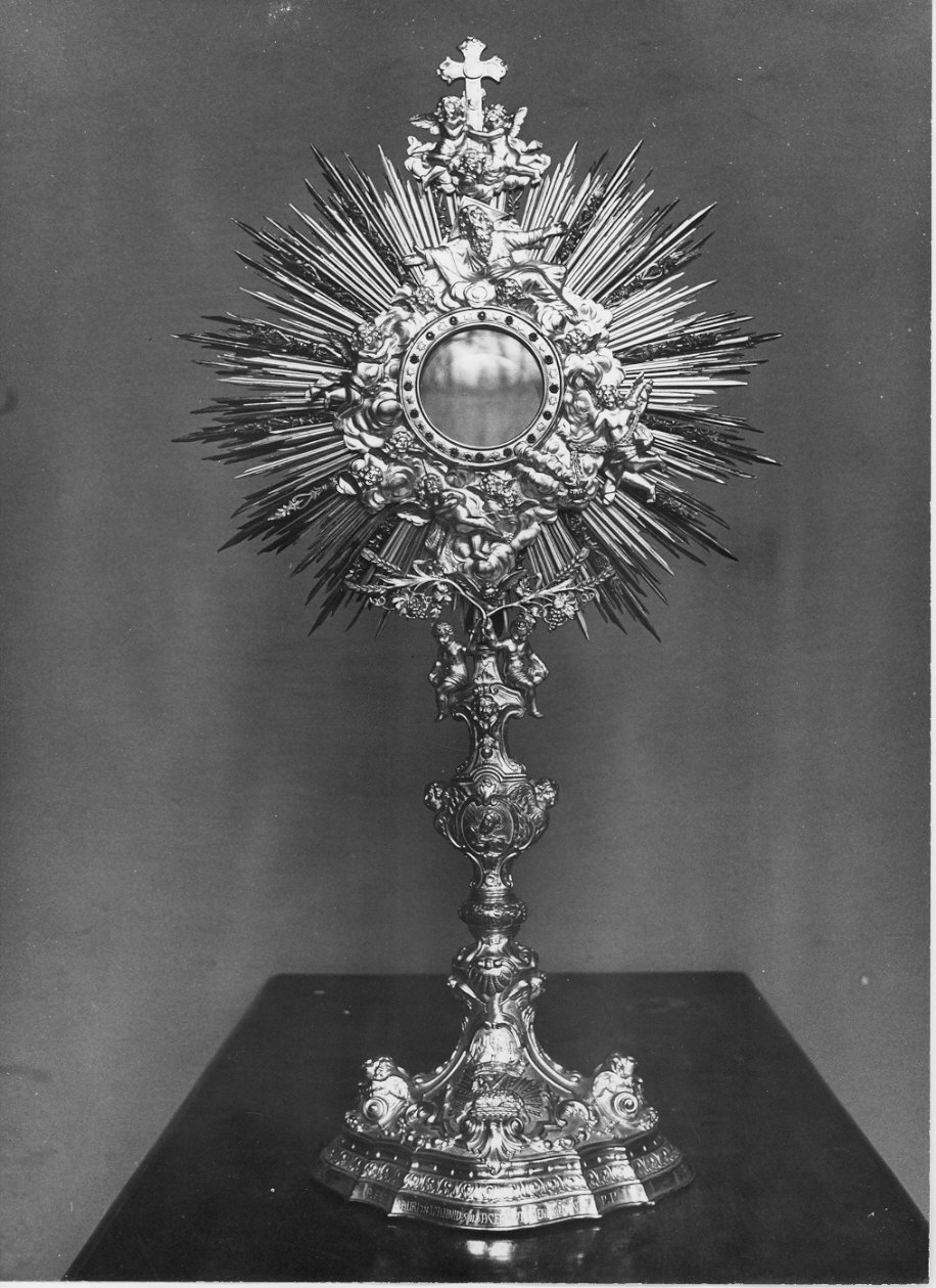 ostensorio - a raggiera, opera isolata - bottega italiana (sec. XX)