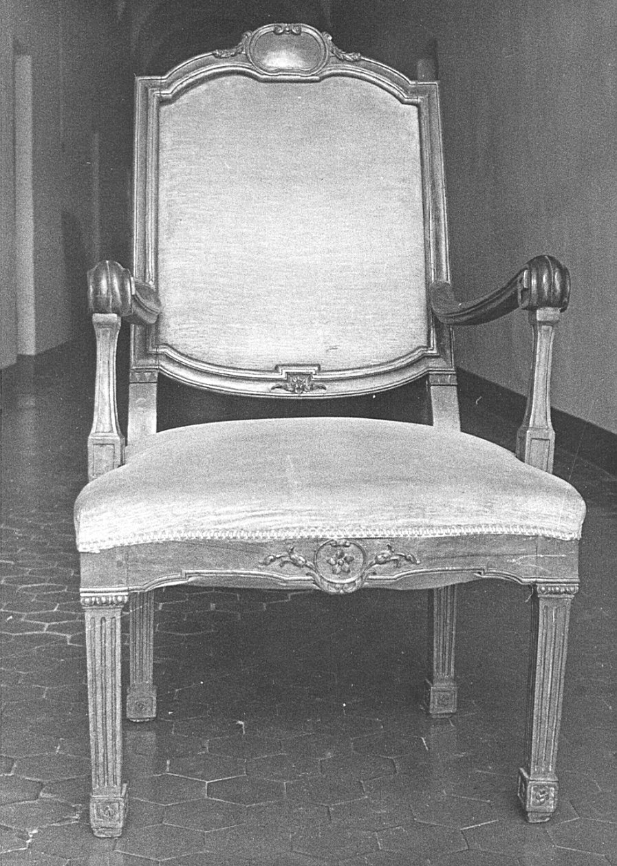 poltroncina, opera isolata - bottega italiana (sec. XIX)