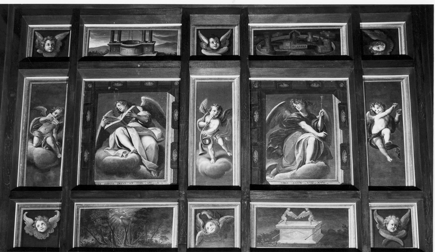 Glorie della Vergine/ angeli (dipinto, elemento d'insieme) di Procaccini Giulio Cesare (attribuito) (inizio sec. XVII)