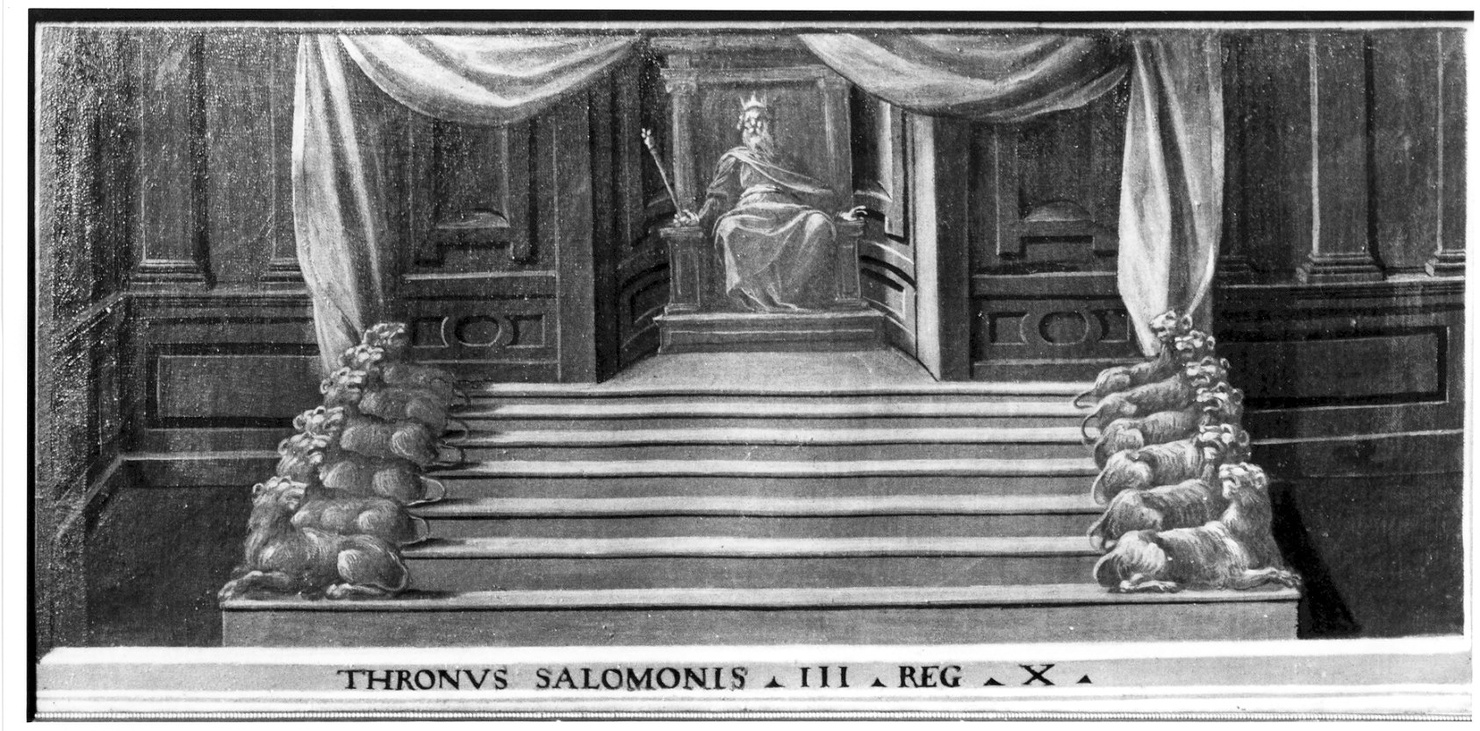 Trono di Salomone (dipinto, elemento d'insieme) di Procaccini Giulio Cesare (attribuito) (inizio sec. XVII)