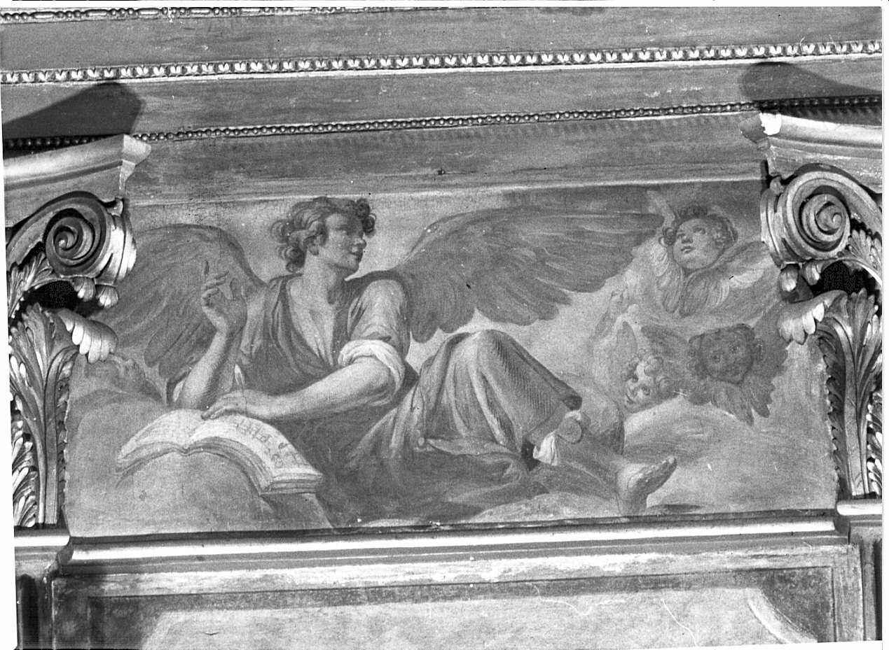 angelo (dipinto, elemento d'insieme) di Carlone Giovanni detto Genovese, Carlone Giovanni Battista (prima metà sec. XVII)