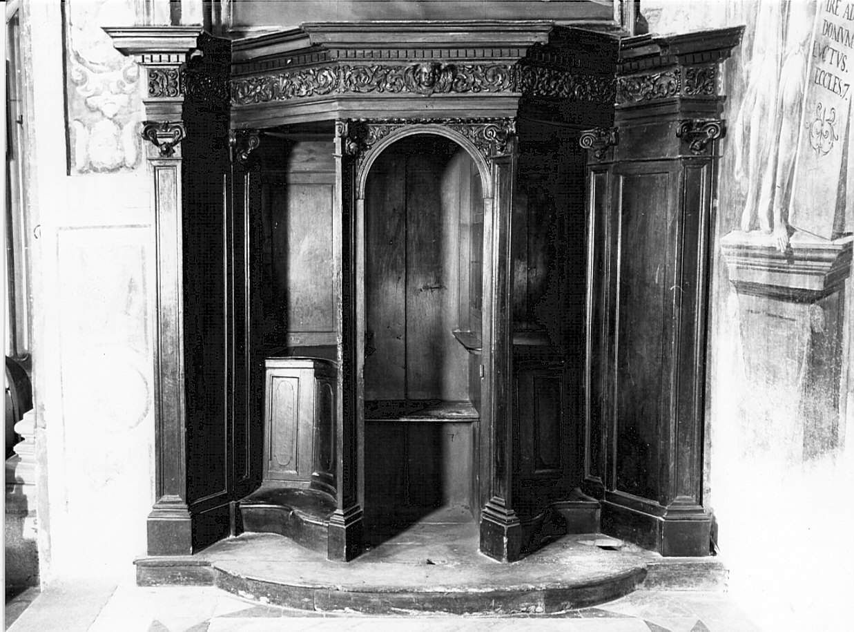 confessionale, opera isolata - bottega lombarda (secc. XVII/ XVIII)