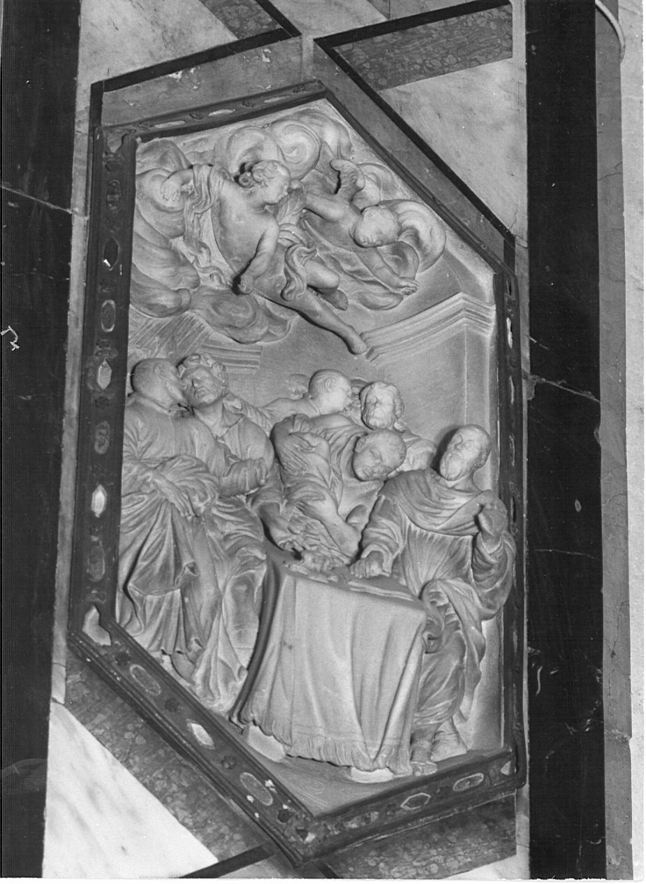 San Gaetano da Thiene in carcere (rilievo, elemento d'insieme) di Rusnati Giuseppe (seconda metà sec. XVII)