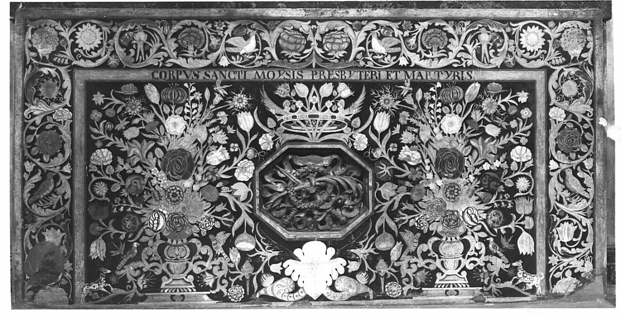 paliotto, opera isolata - bottega italiana (sec. XVII)