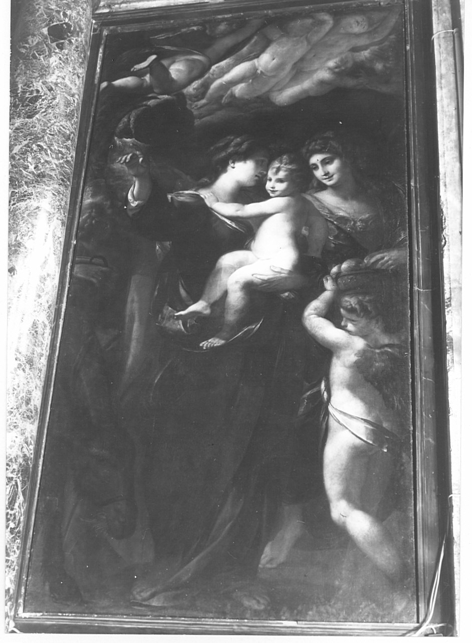 riposo nella fuga in Egitto (dipinto, opera isolata) di Procaccini Giulio Cesare (primo quarto sec. XVII)
