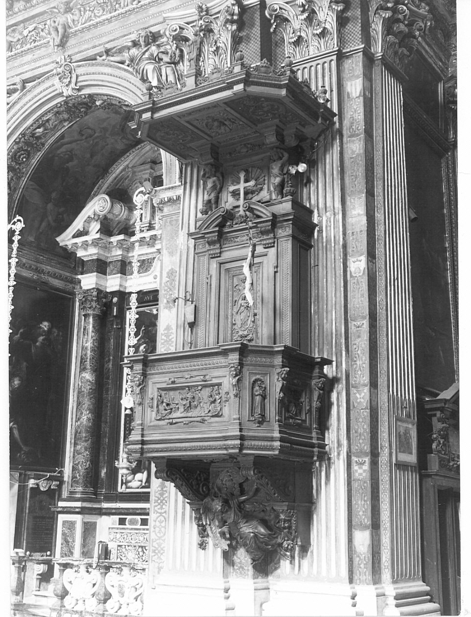 pulpito, opera isolata - bottega italiana (sec. XX)