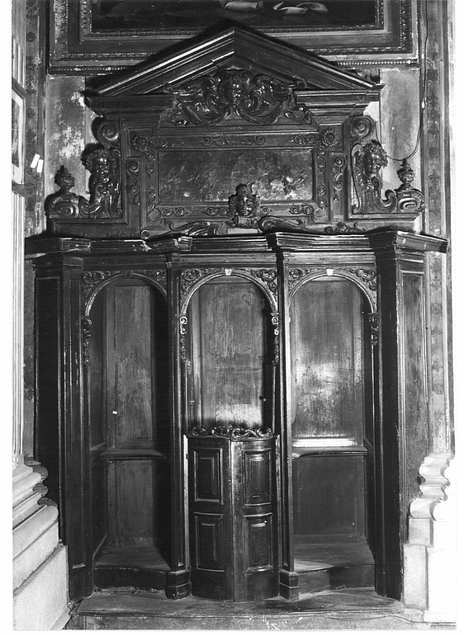 confessionale, coppia - bottega lombarda (sec. XVII)