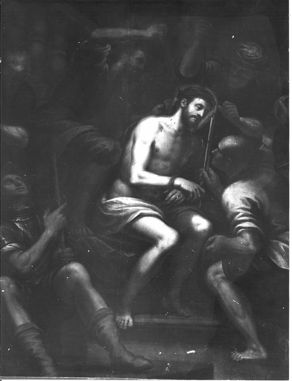incoronazione di spine (dipinto, opera isolata) di Maganza Alessandro (primo quarto sec. XVII)