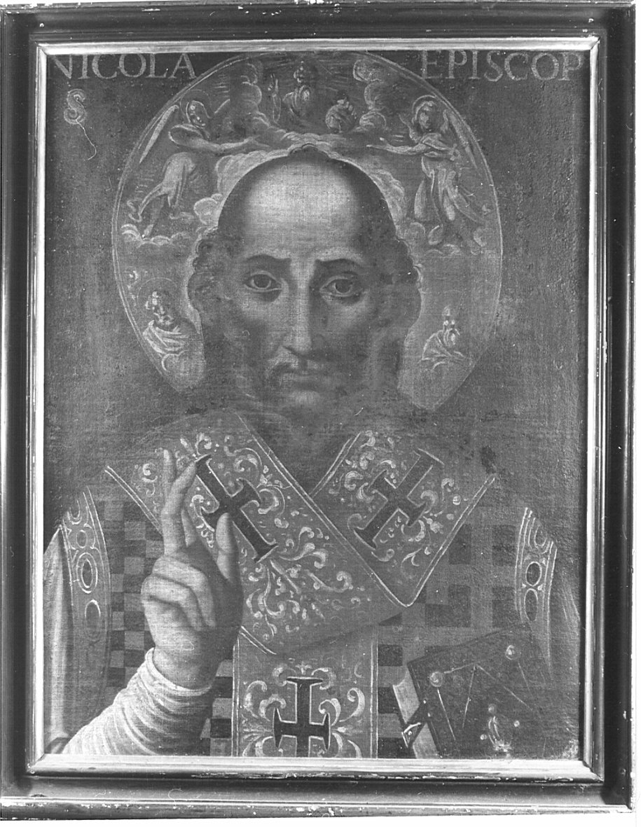 San Nicola di Bari (dipinto, opera isolata) - ambito italiano (fine/inizio secc. XVI/ XVII)