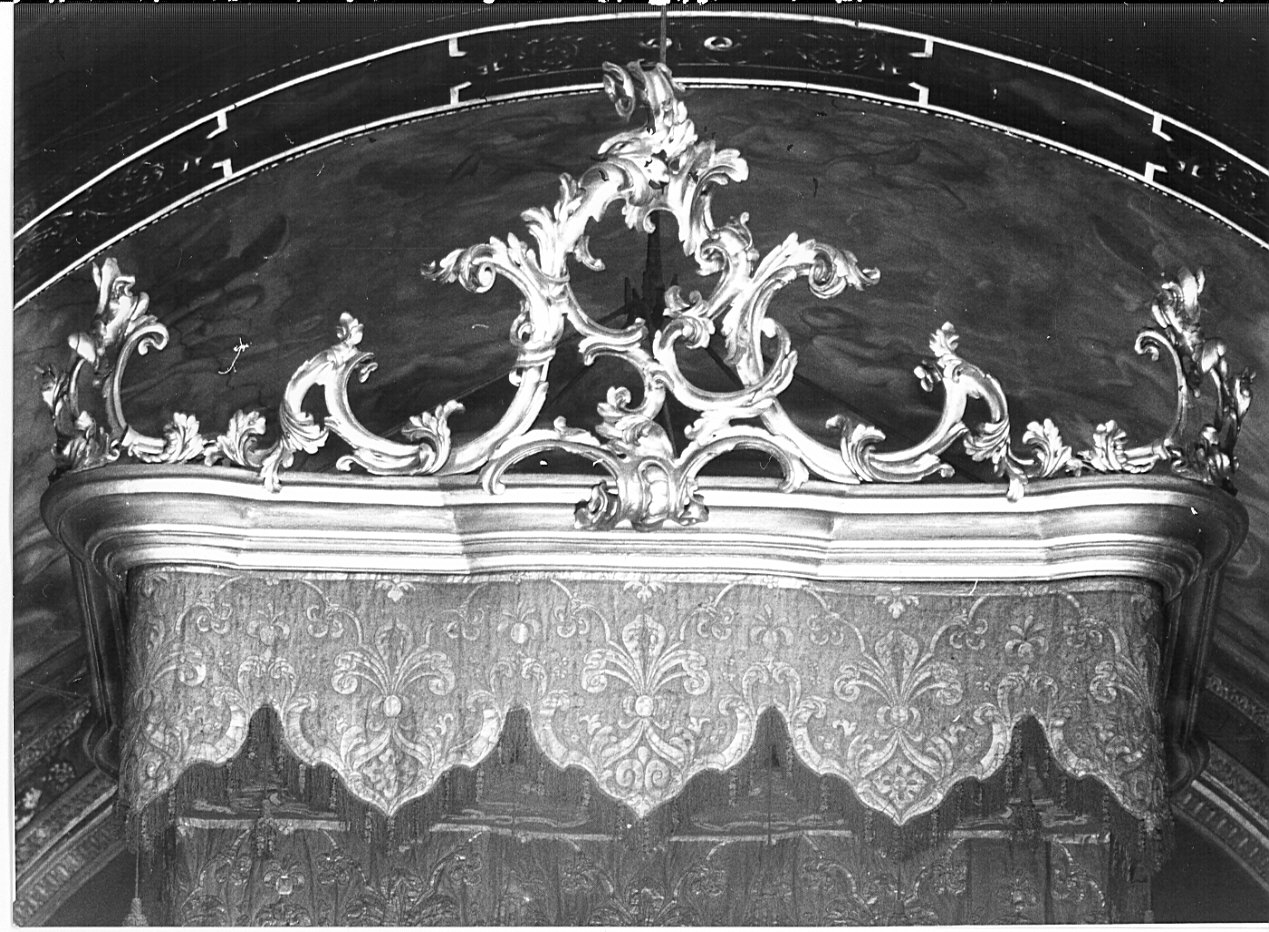 baldacchino, opera isolata - bottega lombarda (sec. XVIII)