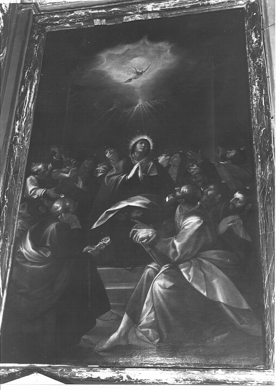 Pentecoste (dipinto, opera isolata) di Vajani Alessandro (attribuito) (inizio sec. XVII)