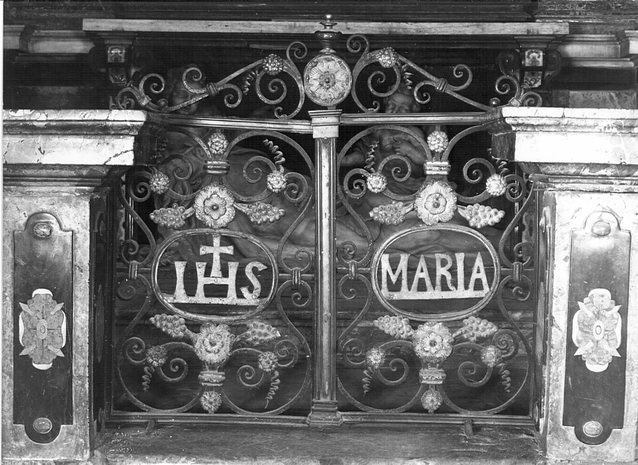 cancello di balaustrata, opera isolata - bottega lombarda (fine/inizio secc. XVIII/ XIX)