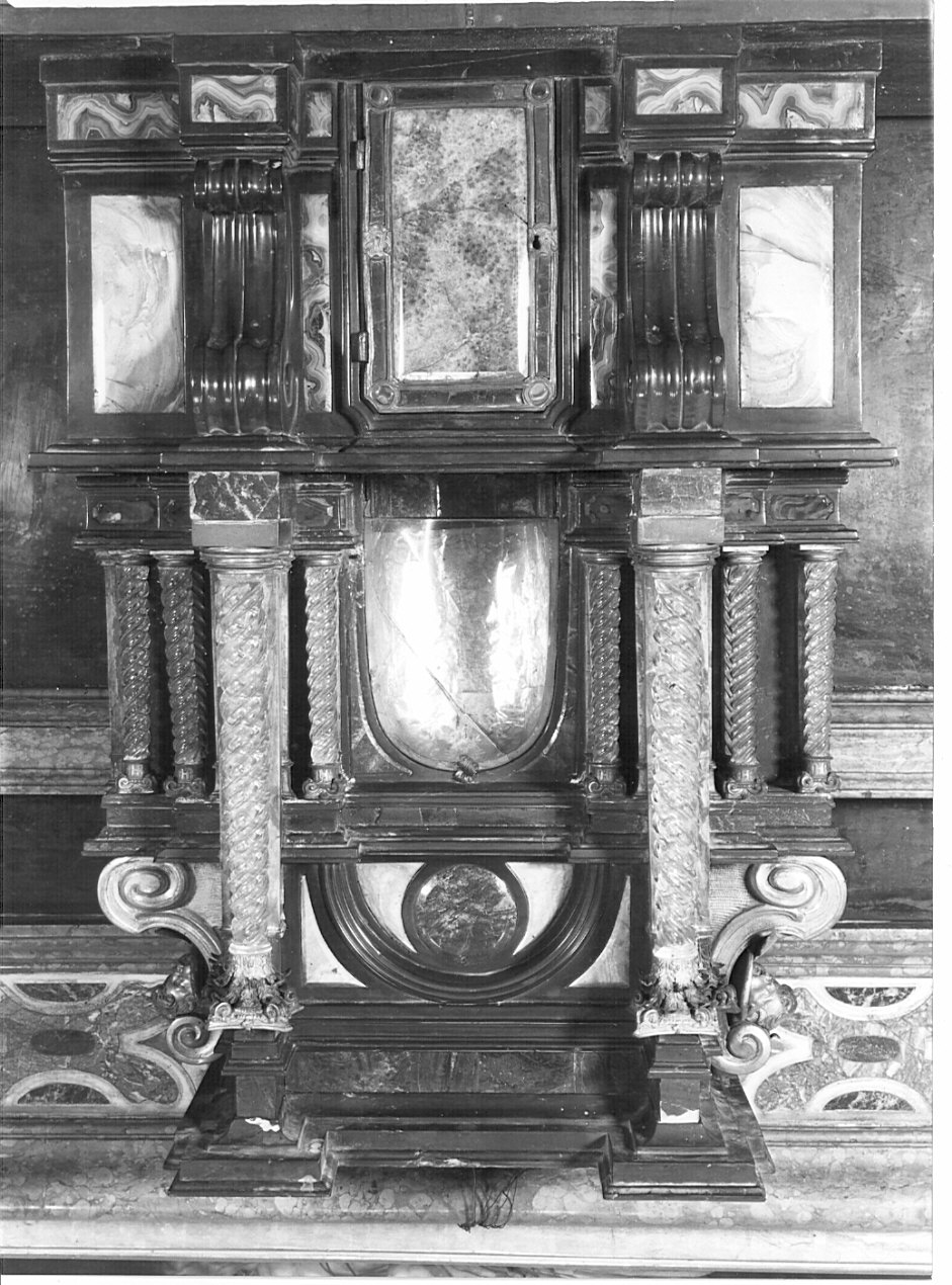 tabernacolo, opera isolata - bottega lombarda (fine/inizio secc. XVI/ XVII)