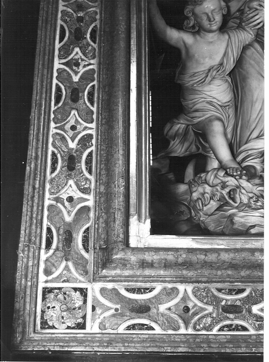cornice di pala d'altare, opera isolata - bottega lombarda (sec. XVII)
