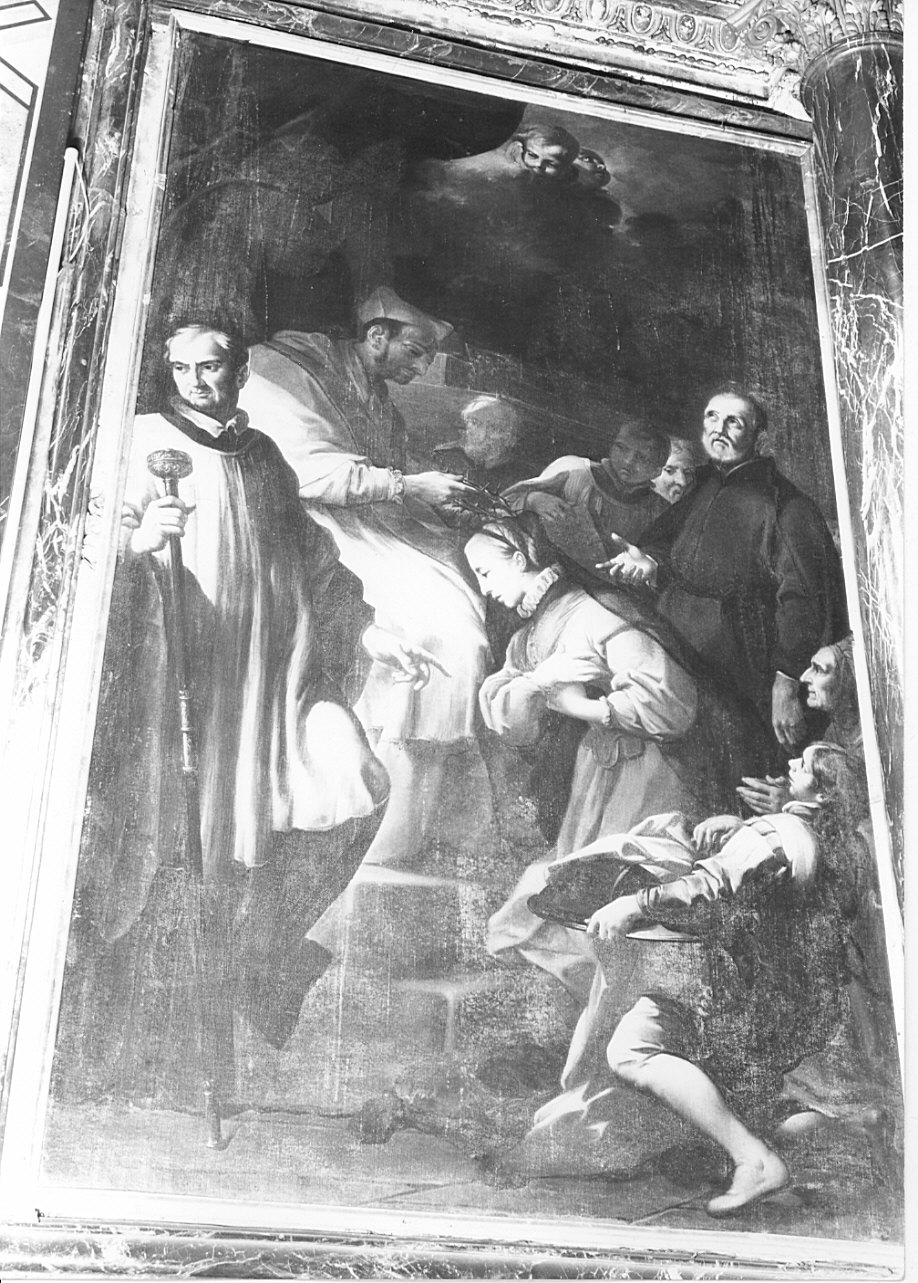 episodio della vita di San Carlo Borromeo (dipinto, opera isolata) di Abbiati Filippo (seconda metà sec. XVII)
