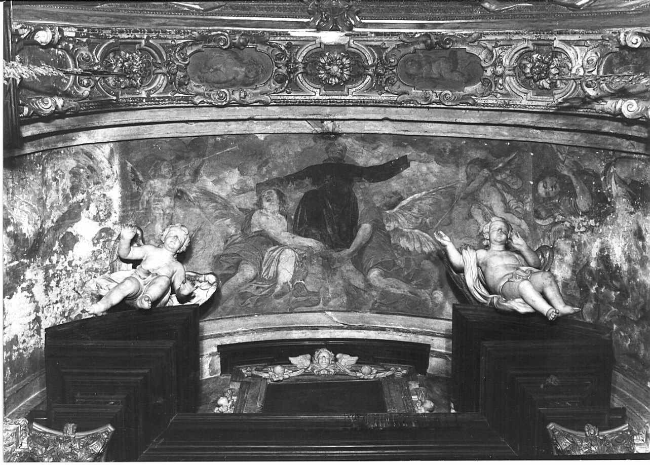 gloria di Sant'Andrea Avellino/ putti (decorazione pittorica) di Procaccini Ercole il Giovane detto Procaccini il Giovane (attribuito) (sec. XVII)