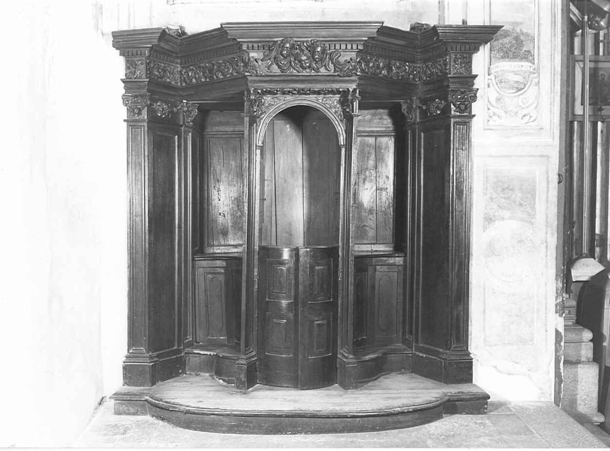 confessionale, opera isolata - bottega lombarda (secc. XVII/ XVIII)