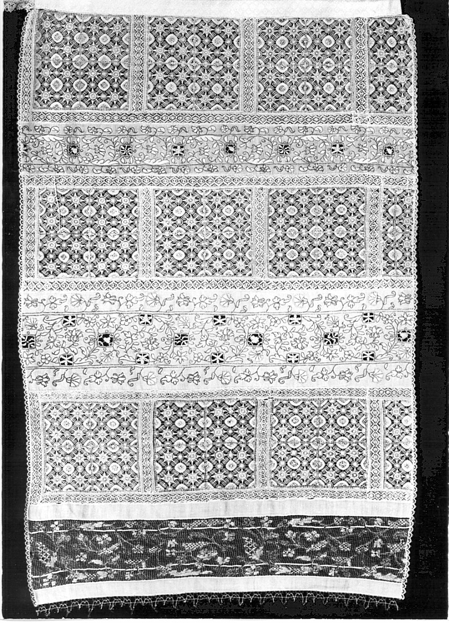 merletto, opera isolata - manifattura lombarda (sec. XVI, sec. XVII)