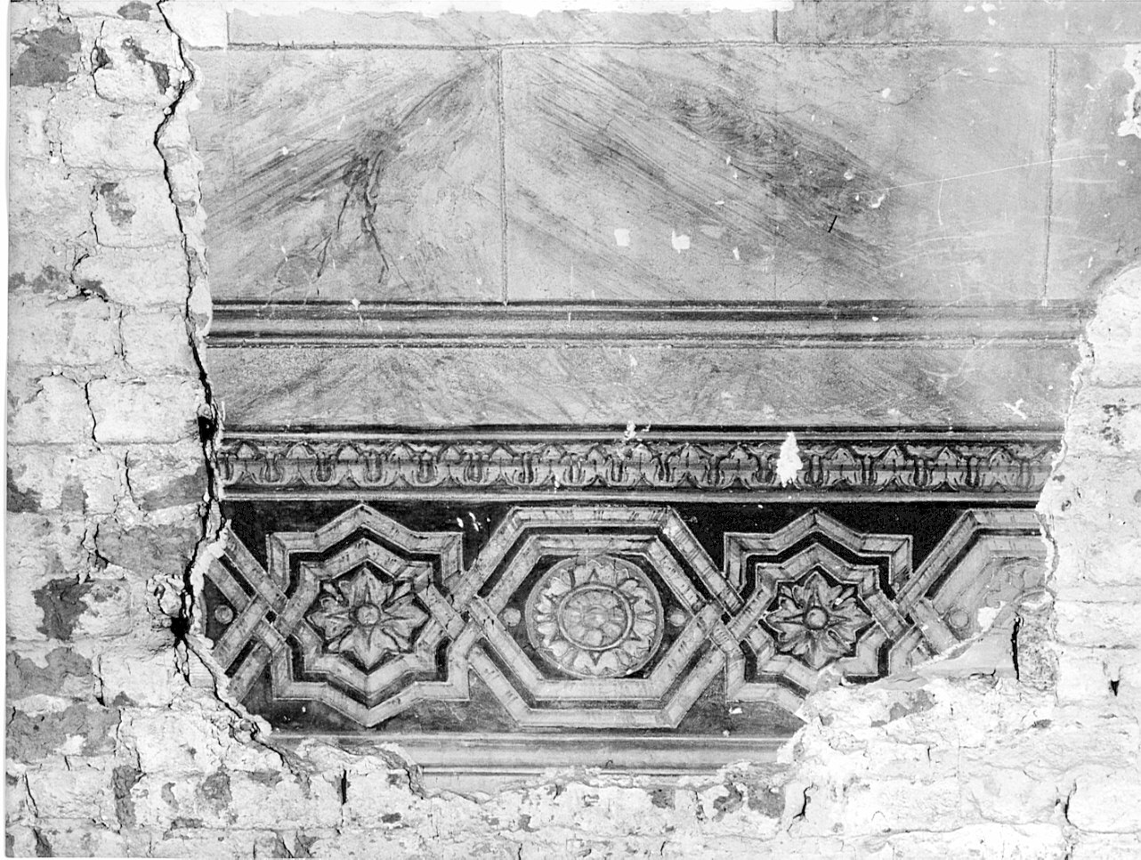 fregio (dipinto, frammento) - ambito lombardo (sec. XVI)