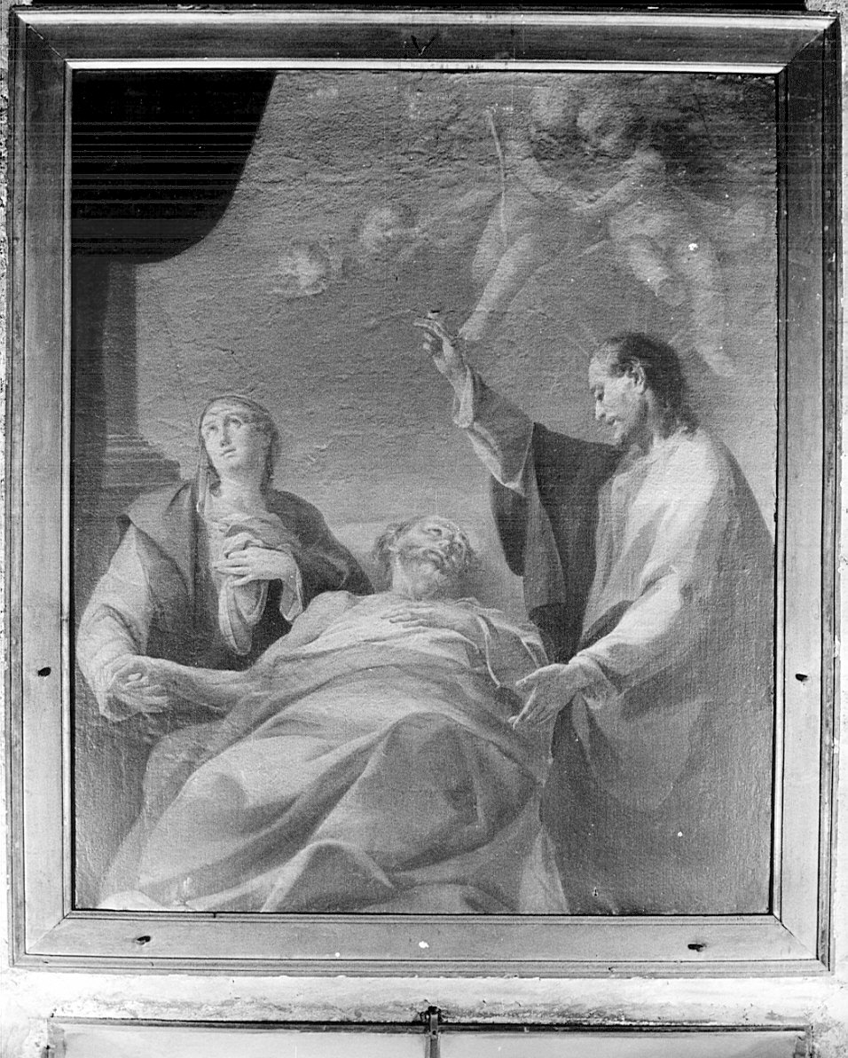 morte di San Giuseppe (dipinto, opera isolata) - ambito lombardo (sec. XVIII)