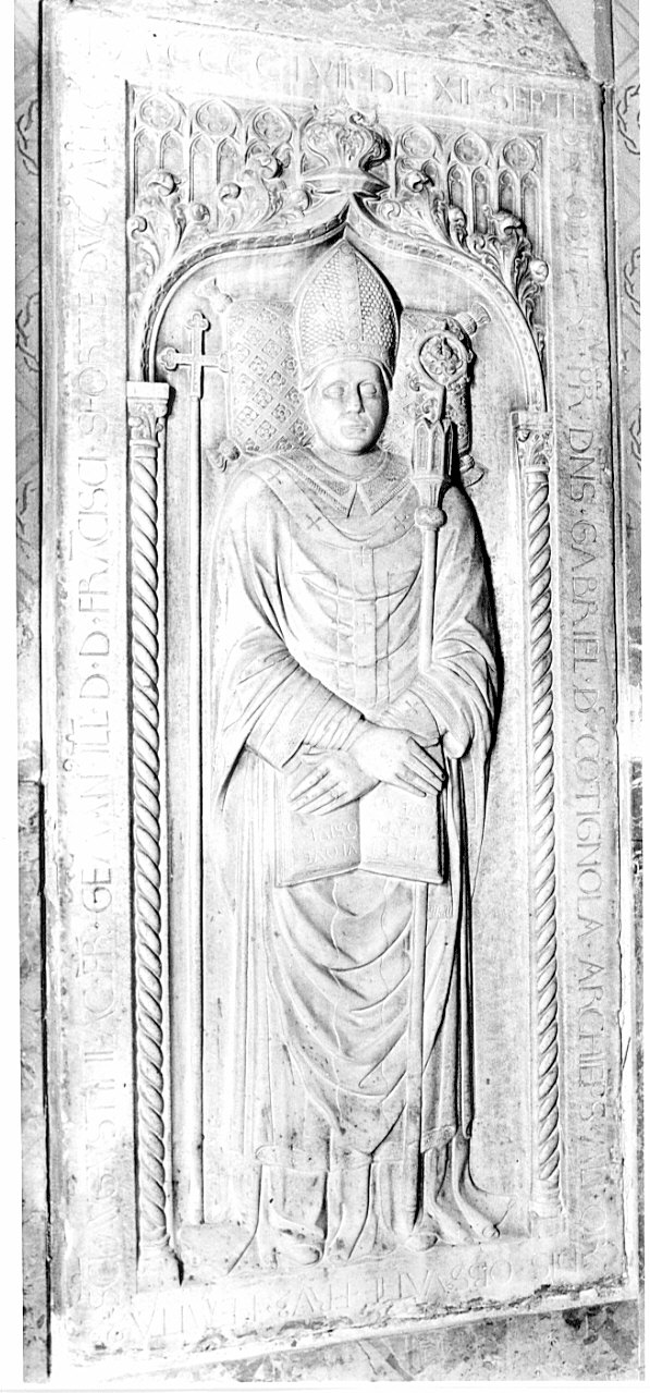 lapide tombale, opera isolata di Jacopino da Tradate (attribuito) (sec. XV)