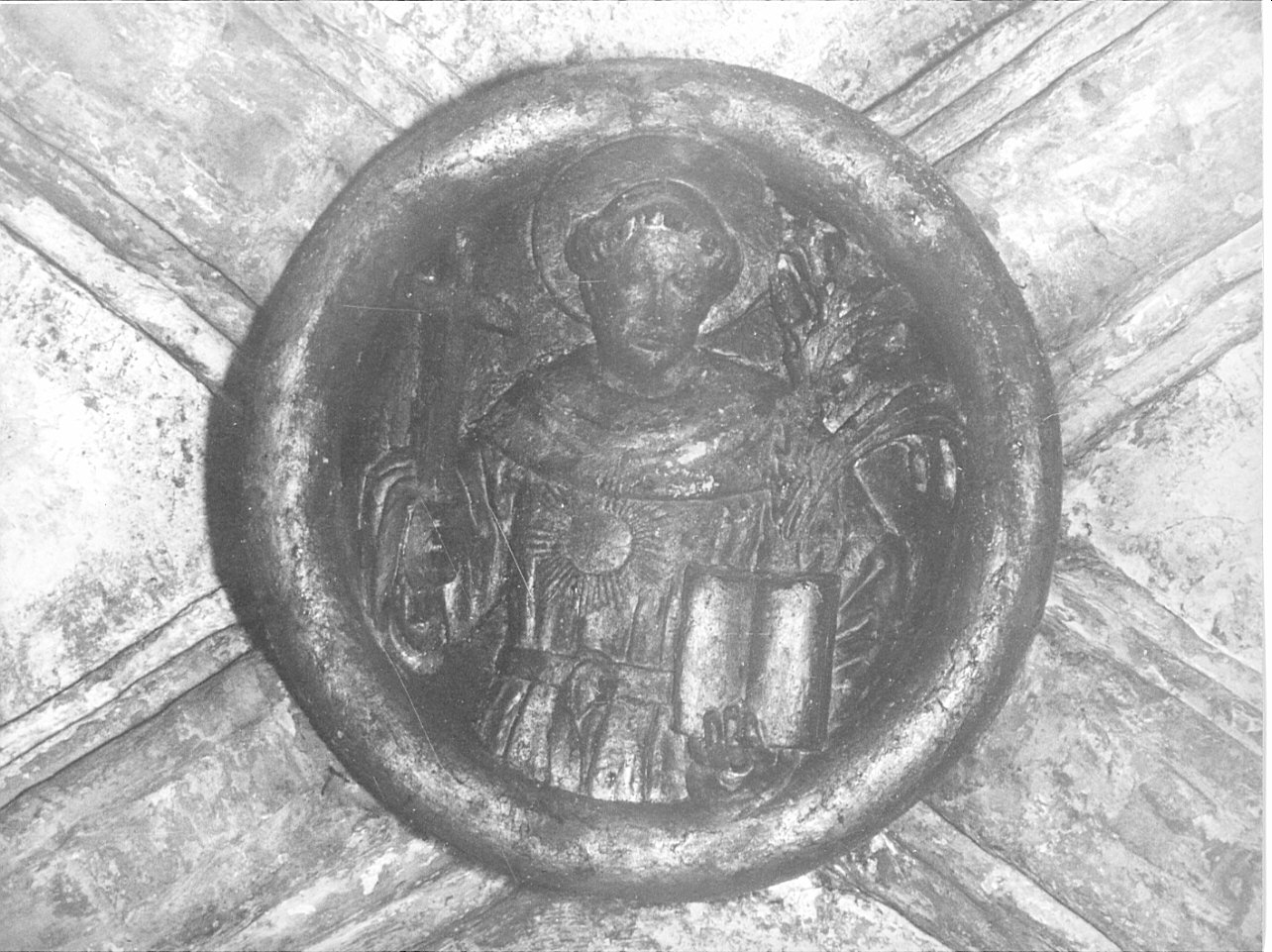 San Nicola da Tolentino (chiave di volta, opera isolata) - bottega lombarda (sec. XV)