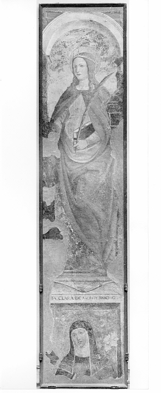 Santa Caterina d'Alessandria/ Santa Chiara da Monte Falco (dipinto, opera isolata) di Luini Bernardino (scuola) (sec. XVI)