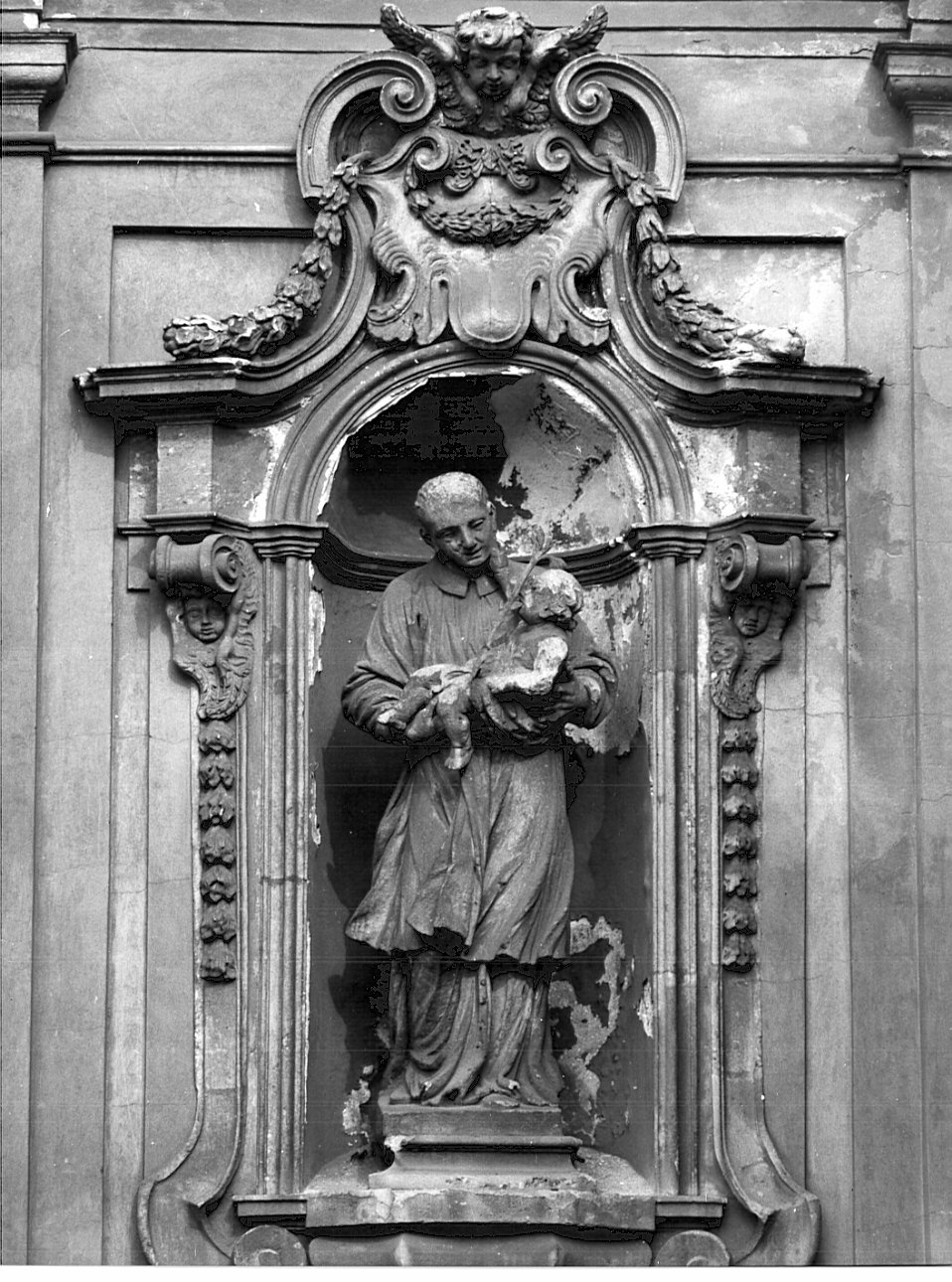 Sant'Antonio da Padova (statua, opera isolata) di Rusnati Giuseppe (sec. XVII)