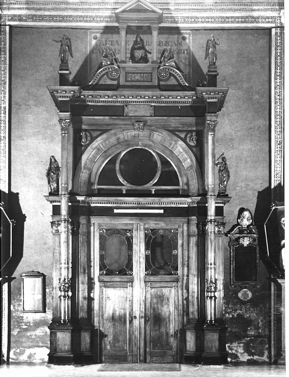 bussola d'ingresso, opera isolata di Terzaghi Enrico (attribuito) (sec. XIX)