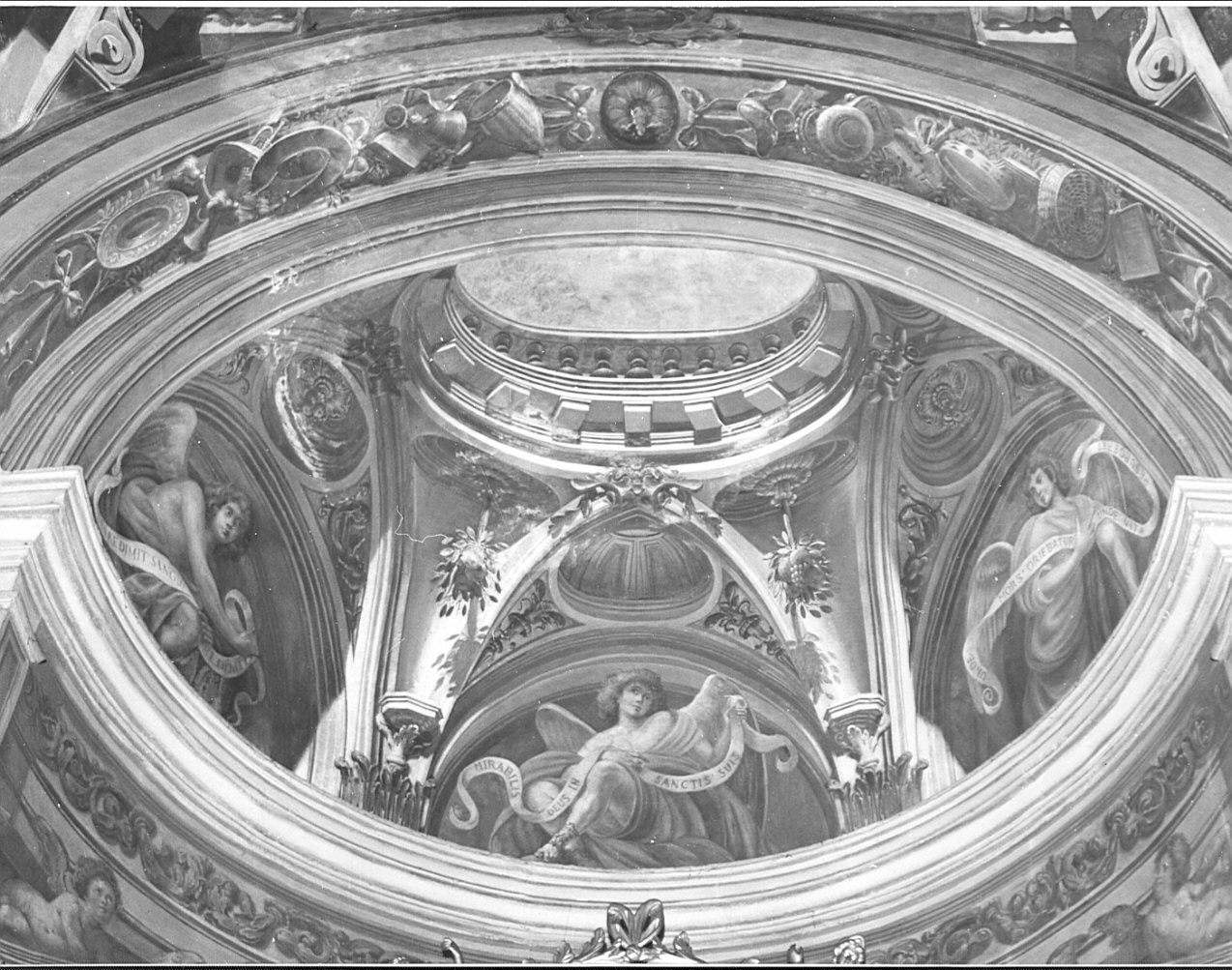 angeli (decorazione pittorica, opera isolata) di Castelli Giuseppe Antonio detto Castellino (attribuito), Gherardini Melchiorre detto Ceranino (attribuito) (sec. XVII)