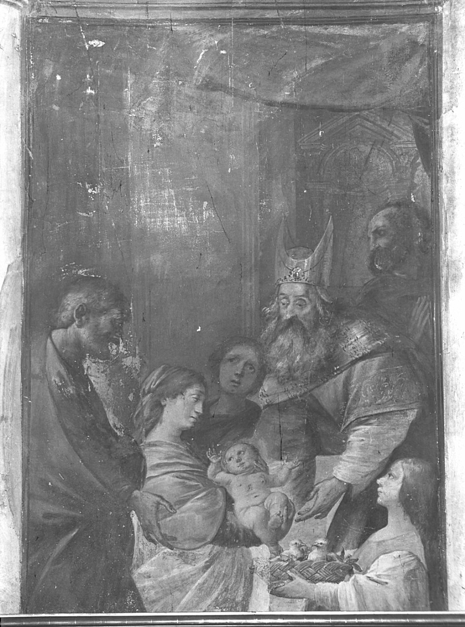 presentazione di Maria Vergine al tempio (dipinto, opera isolata) di Gherardini Melchiorre detto Ceranino (attribuito) (sec. XVII)