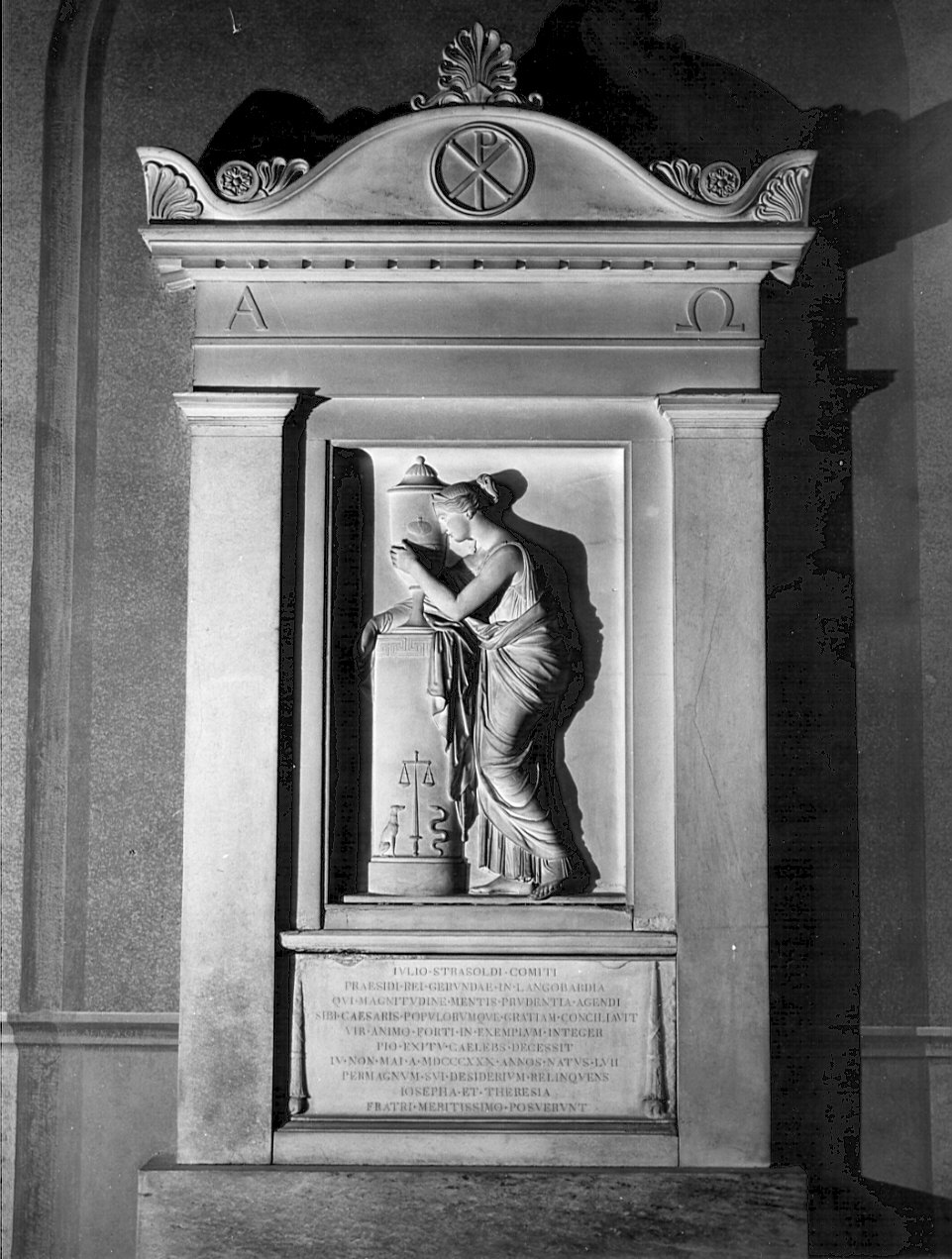 monumento funebre, opera isolata di Marchesi Pompeo (sec. XIX)