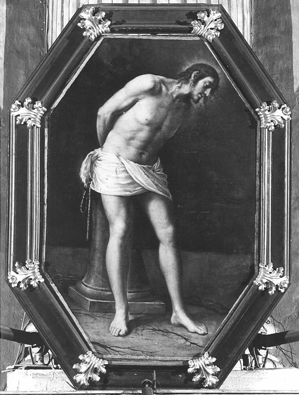 cornice di dipinto, serie - bottega lombarda (sec. XVII)