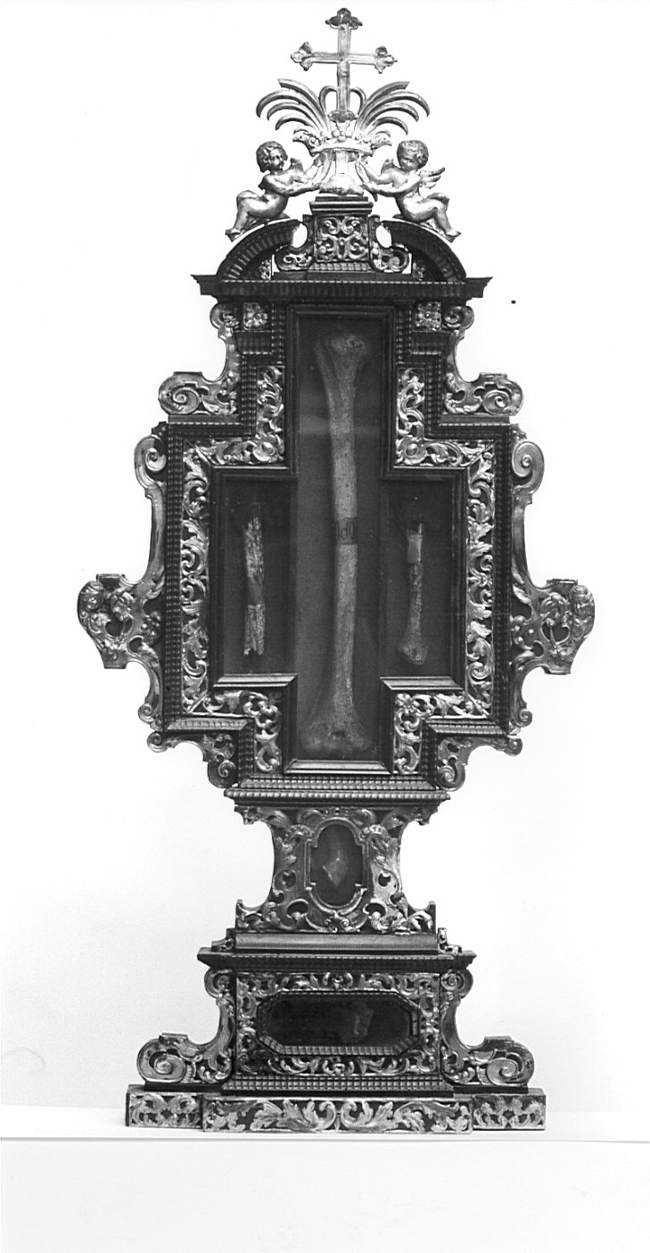 reliquiario - a ostensorio, serie - bottega lombarda (sec. XVII)