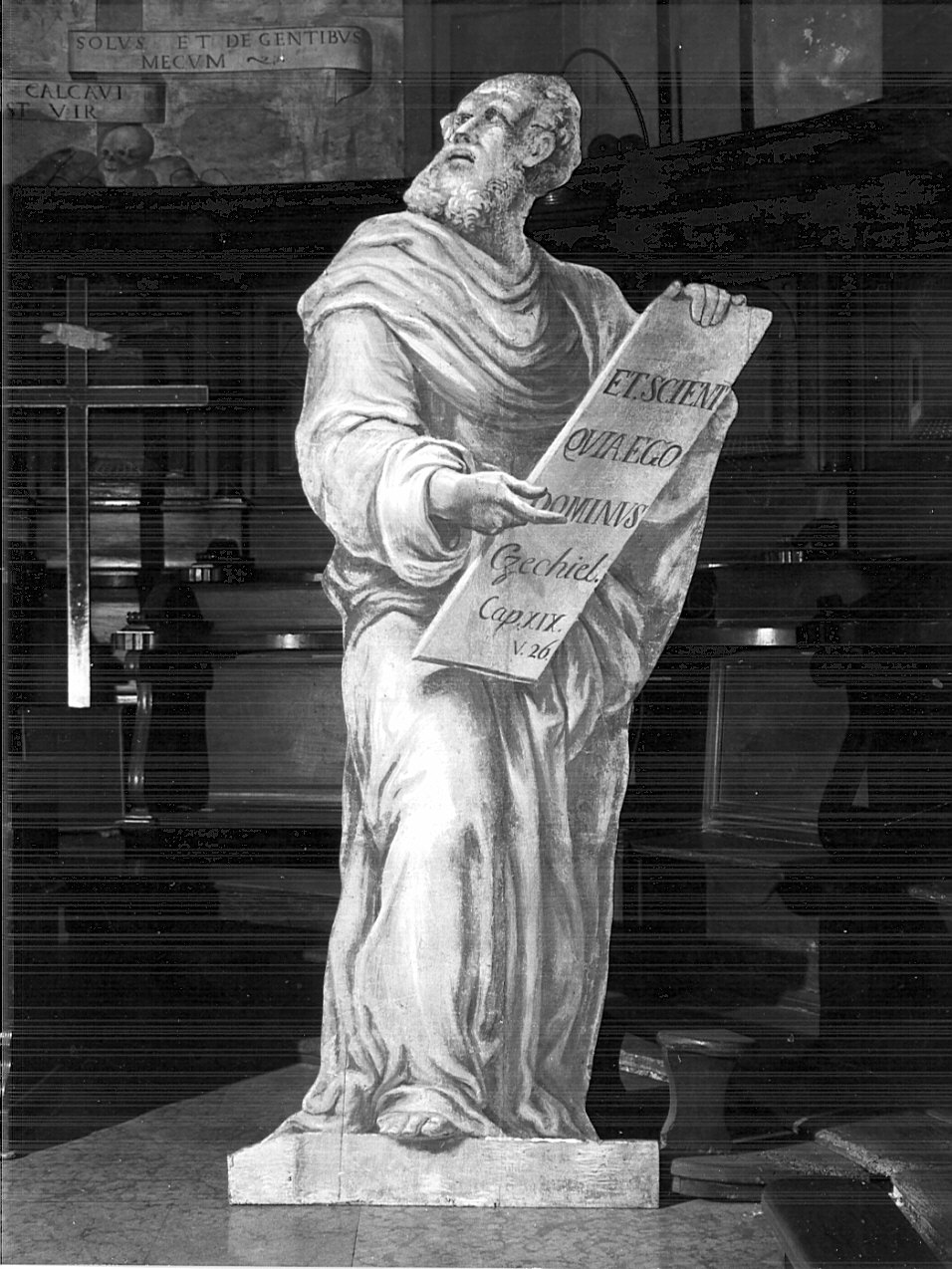 Ezechiele (dipinto, opera isolata) - ambito lombardo (sec. XVI)