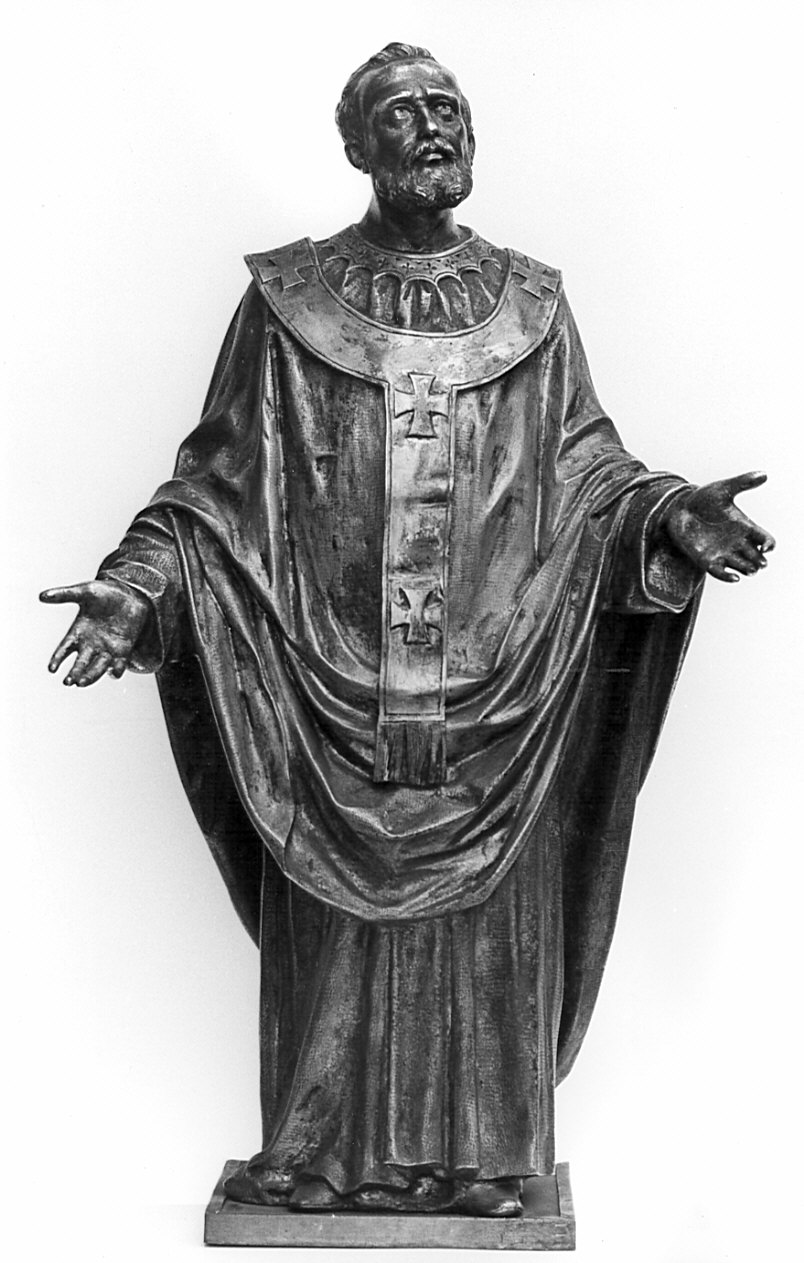 Sant'Agostino (statua, opera isolata) - bottega lombarda (fine/inizio secc. XIX/ XX)