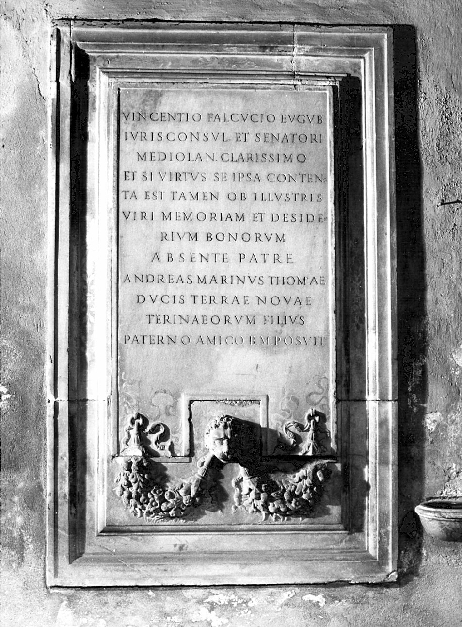 lapide tombale, opera isolata - bottega lombarda (sec. XVI)