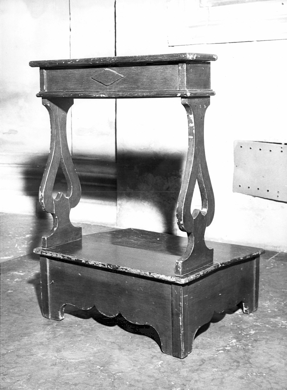 inginocchiatoio, opera isolata - bottega lombarda (sec. XIX)