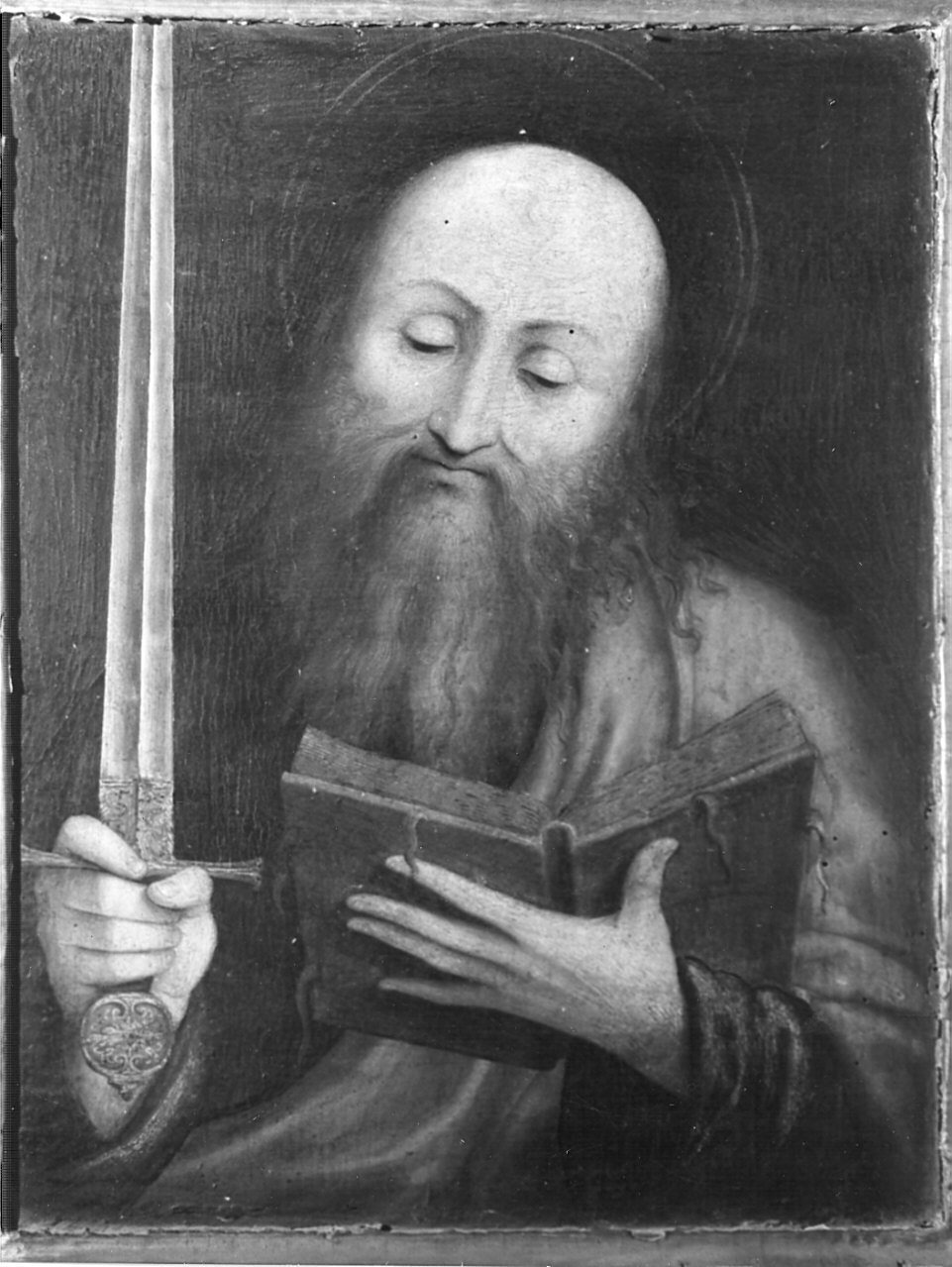 San Paolo (dipinto, elemento d'insieme) di Luini Bernardino (attribuito) (sec. XVI)