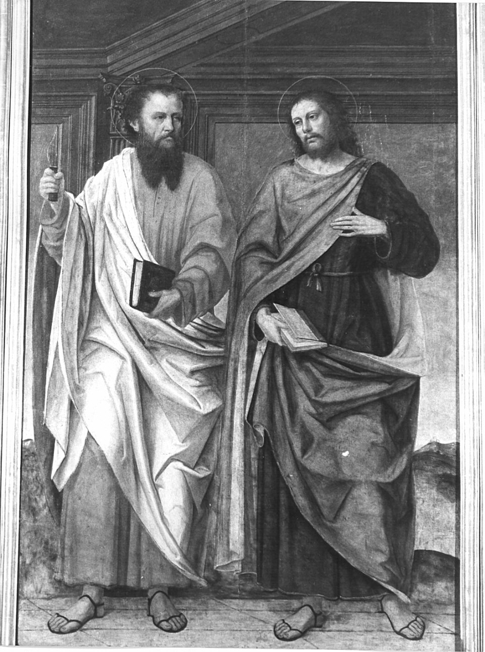 Cristo (dipinto, elemento d'insieme) di Ambrogio da Fossano detto Bergognone (attribuito) (sec. XVI)