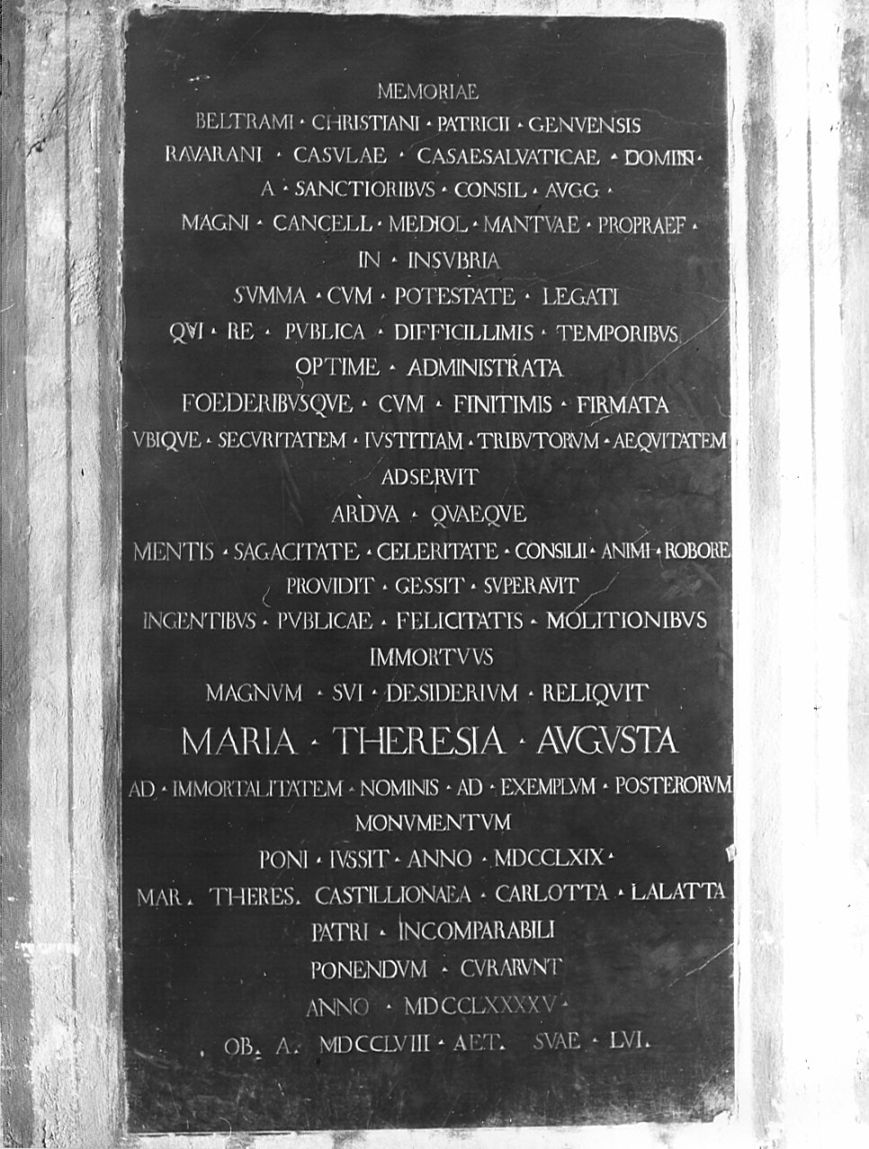 lapide tombale, opera isolata - bottega lombarda (sec. XVIII)