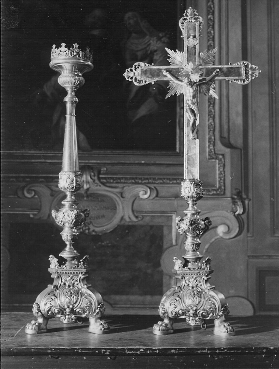 candeliere, serie - bottega lombarda (sec. XIX)