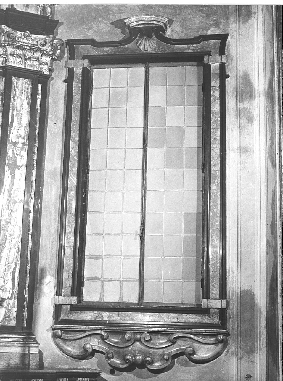 mostra di finestra, serie - bottega lombarda (sec. XVIII)